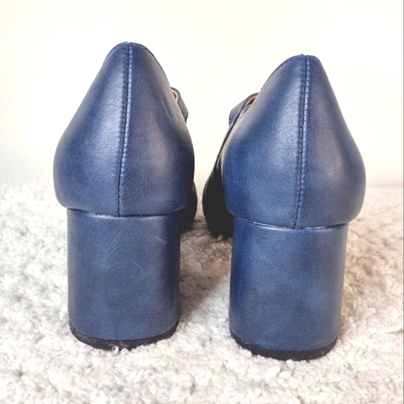 B.A.I.T. Charlie Retro Mary Jane's Size 6.5 Blue - Picture 8 of 10